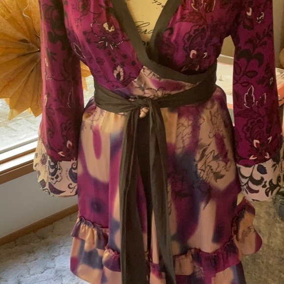 Odd Molly silk wrap top M - Picture 11 of 14